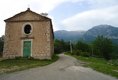 Inizio sentiero Santissima-Rotonaria