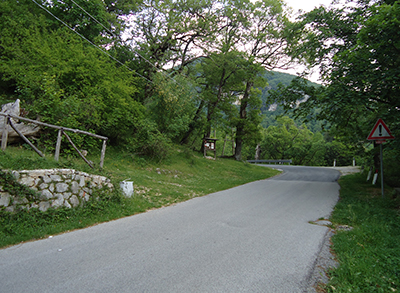 Imbocco del sentiero Trisulti-Rotonaria