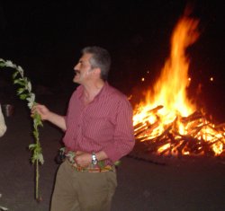  Marco Sarandrea davanti al fal&ograve; 